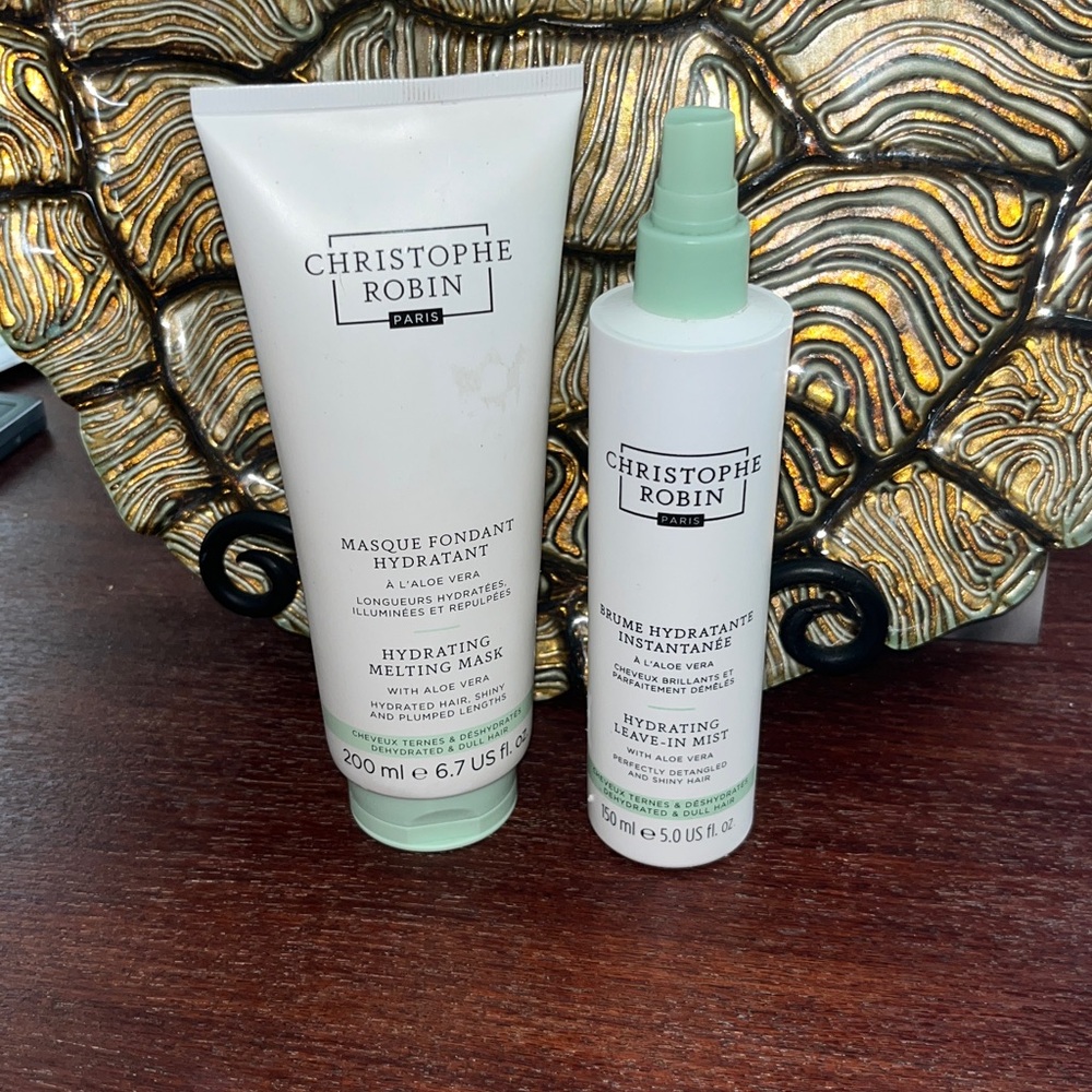 NEW 2pc Set Christophe Robin Hydrating Melting Mask & HYDRATING LEAVE-In MIST